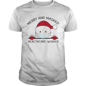 Santa Claus Face Mask Merry And Masked Healthcare Worker