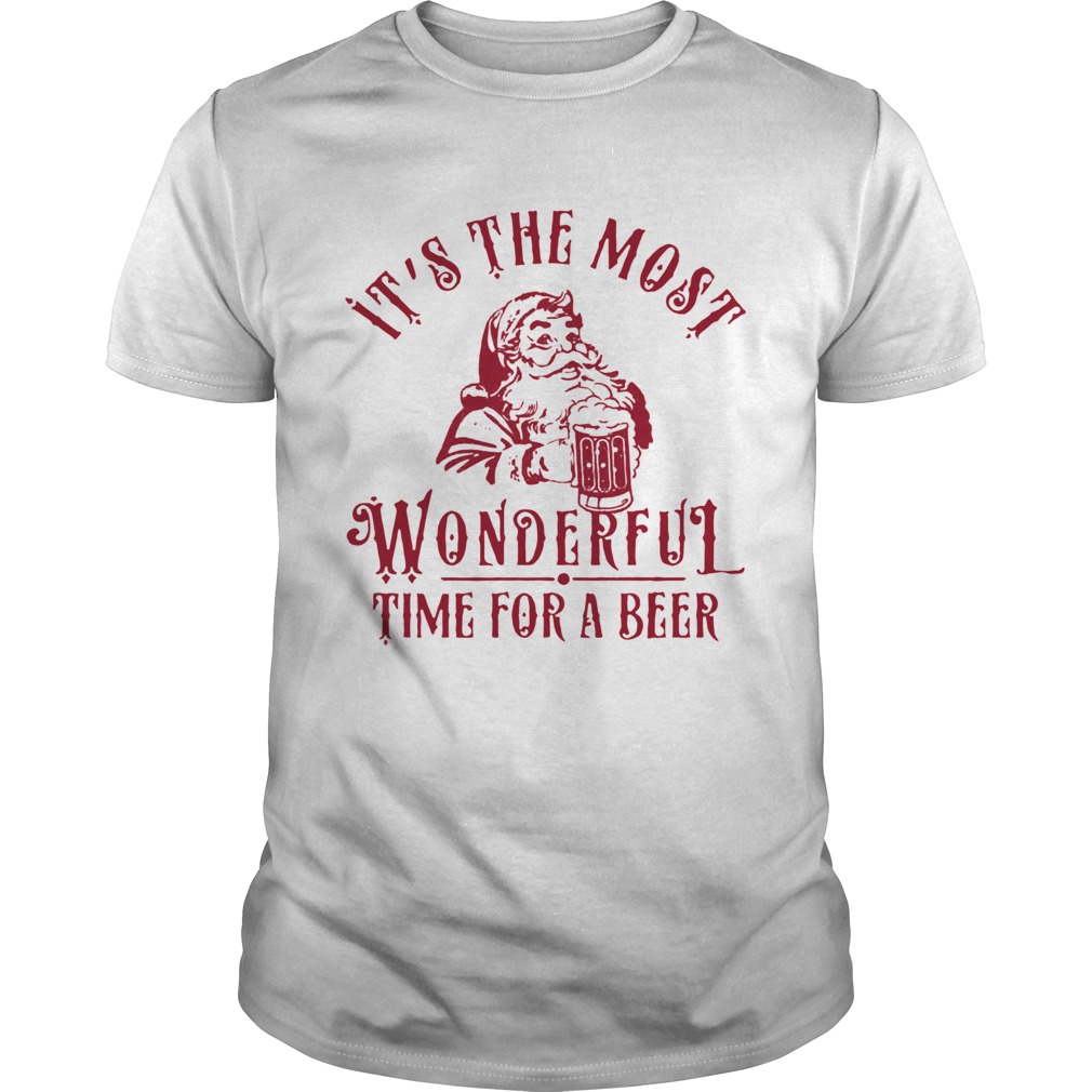 Santa Claus It’s The Most Wonderful Time For A Beer Shirt Santa Claus It’s The Most Wonderful Time For A Beer Shirt