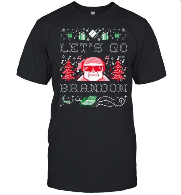 Santa Claus Let’s Go Brandon Ugly Christmas Shirt