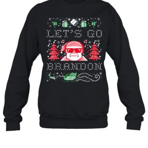 Santa Claus Let's Go Brandon Ugly Christmas Shirt 4