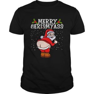 Santa Claus Naked Ass Merry Chrismyass Shirt