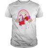 Santa Claus Riding A Unicorn Christmas shirt