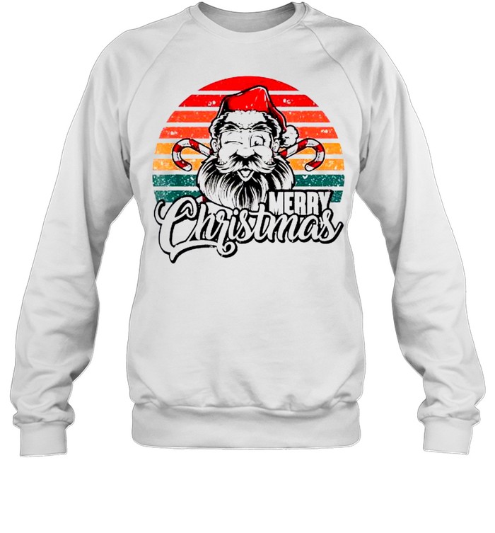 Santa Claus Vintage Merry Christmas Sweatshirt Santa Claus Vintage Merry Christmas Sweatshirt