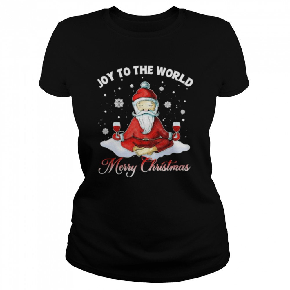 Santa Claus Yoga Joy to the world Merry Christmas shirt Santa Claus Yoga Joy to the world Merry Christmas shirt