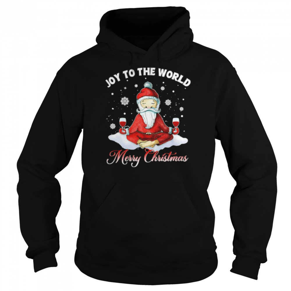 Santa Claus Yoga Joy to the world Merry Christmas shirt Santa Claus Yoga Joy to the world Merry Christmas shirt