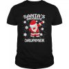 Santa Claus favorite drummer Christmas shirt