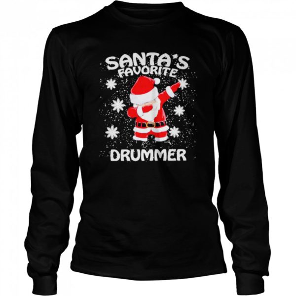 Santa Claus favorite drummer Christmas shirt