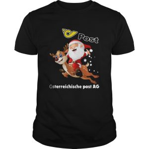 Santa Claus riding Reindeer Post Osterreichische Post AG shir