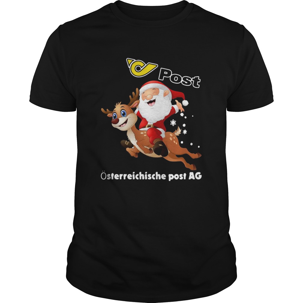 Santa Claus riding Reindeer Post Osterreichische Post AG shir Santa Claus riding Reindeer Post Osterreichische Post AG shir