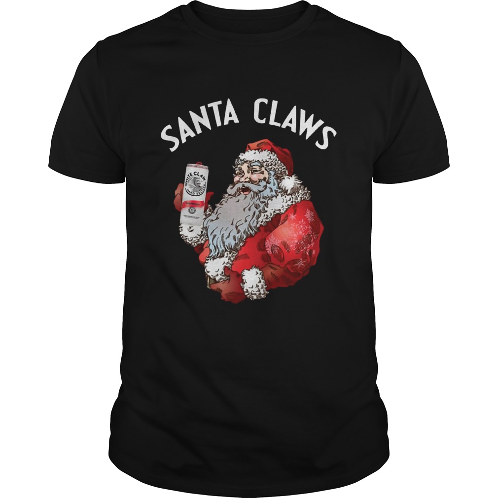 Santa Claws White Claw Christmas Drinking Funny shirt Santa Claws White Claw Christmas Drinking Funny shirt