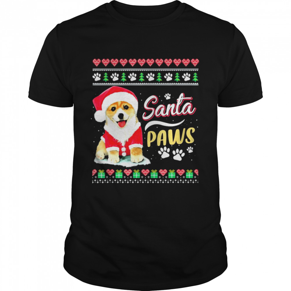 Santa Coggi Santa Paws Ugly Christmas shirt Santa Coggi Santa Paws Ugly Christmas shirt