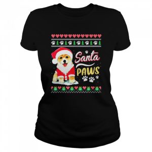Santa Coggi Santa Paws Ugly Christmas shirt
