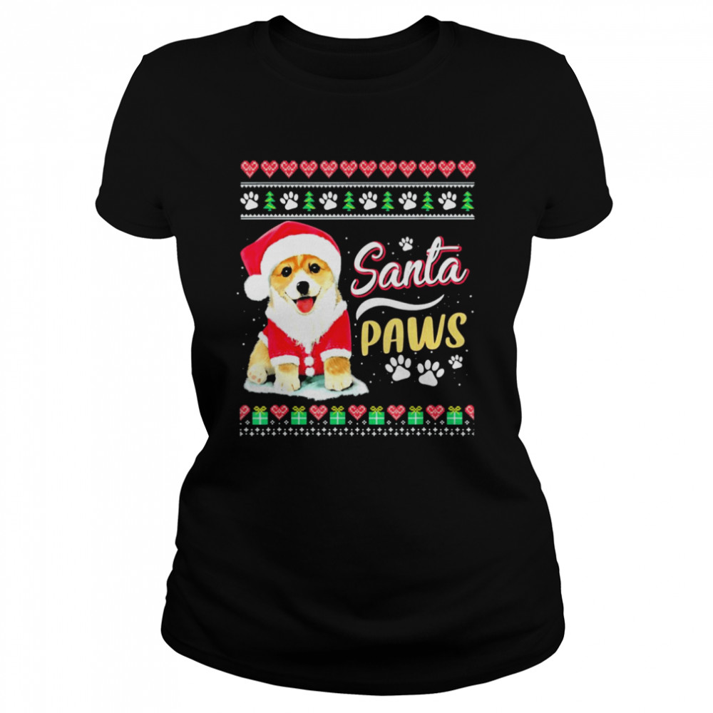 Santa Coggi Santa Paws Ugly Christmas shirt Santa Coggi Santa Paws Ugly Christmas shirt