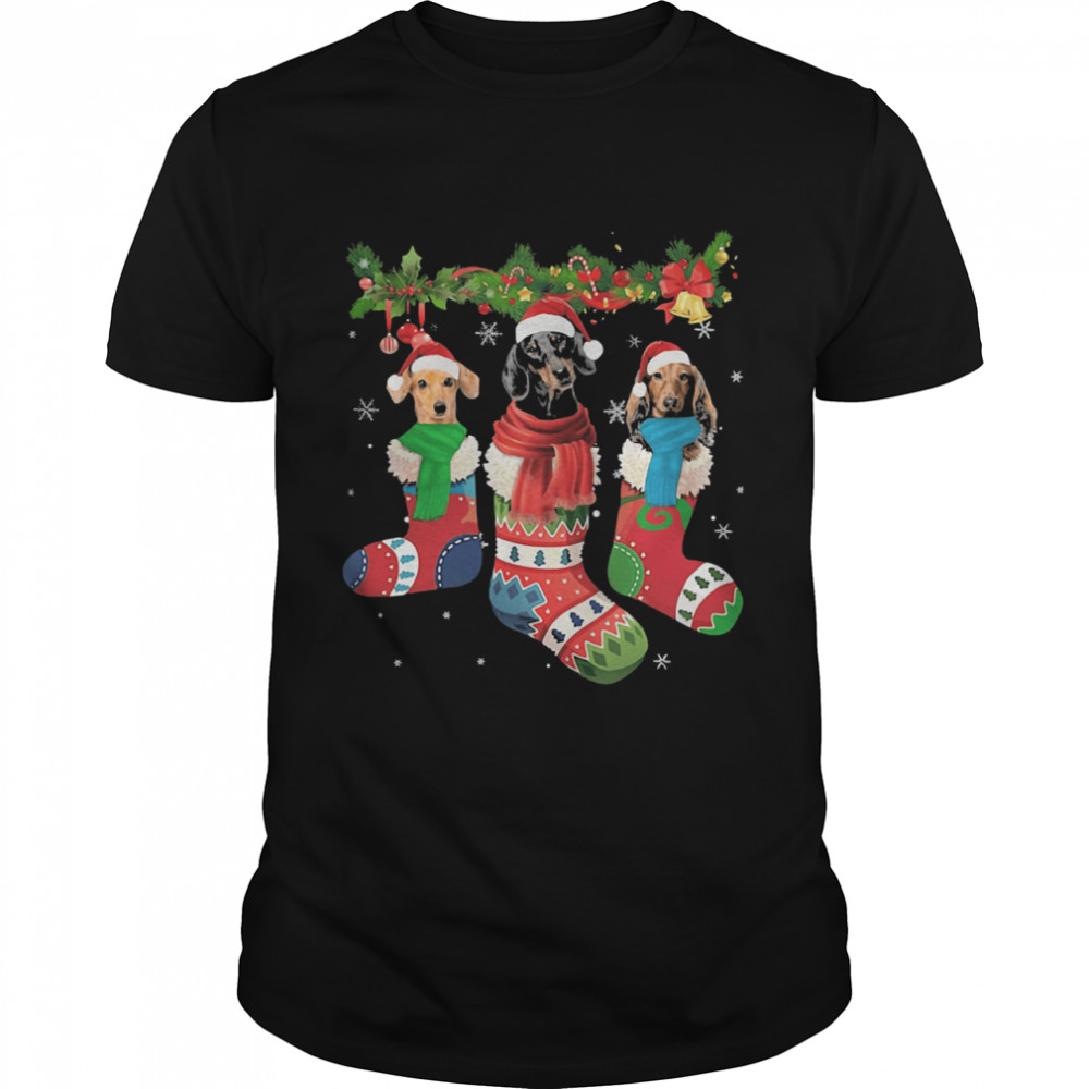 Santa Dachshund Socks Christmas shirt Santa Dachshund Socks Christmas shirt