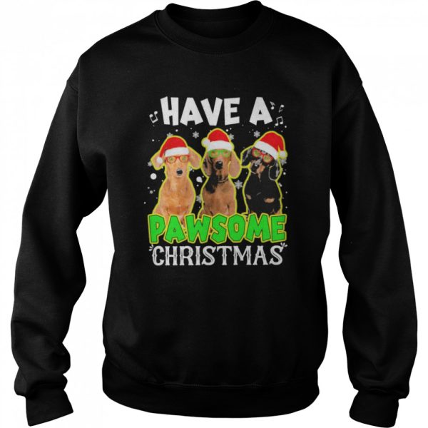 Santa Dachshunds Have A Pawsome Christmas Shirt