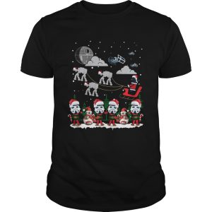 Santa Darth Vader Star Wars Stormtrooper Ugly Christmas shirt