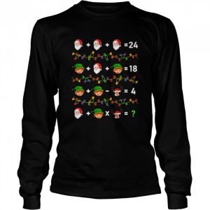 Santa Elf Operations Quiz Math Teacher Christmas Shirt 3