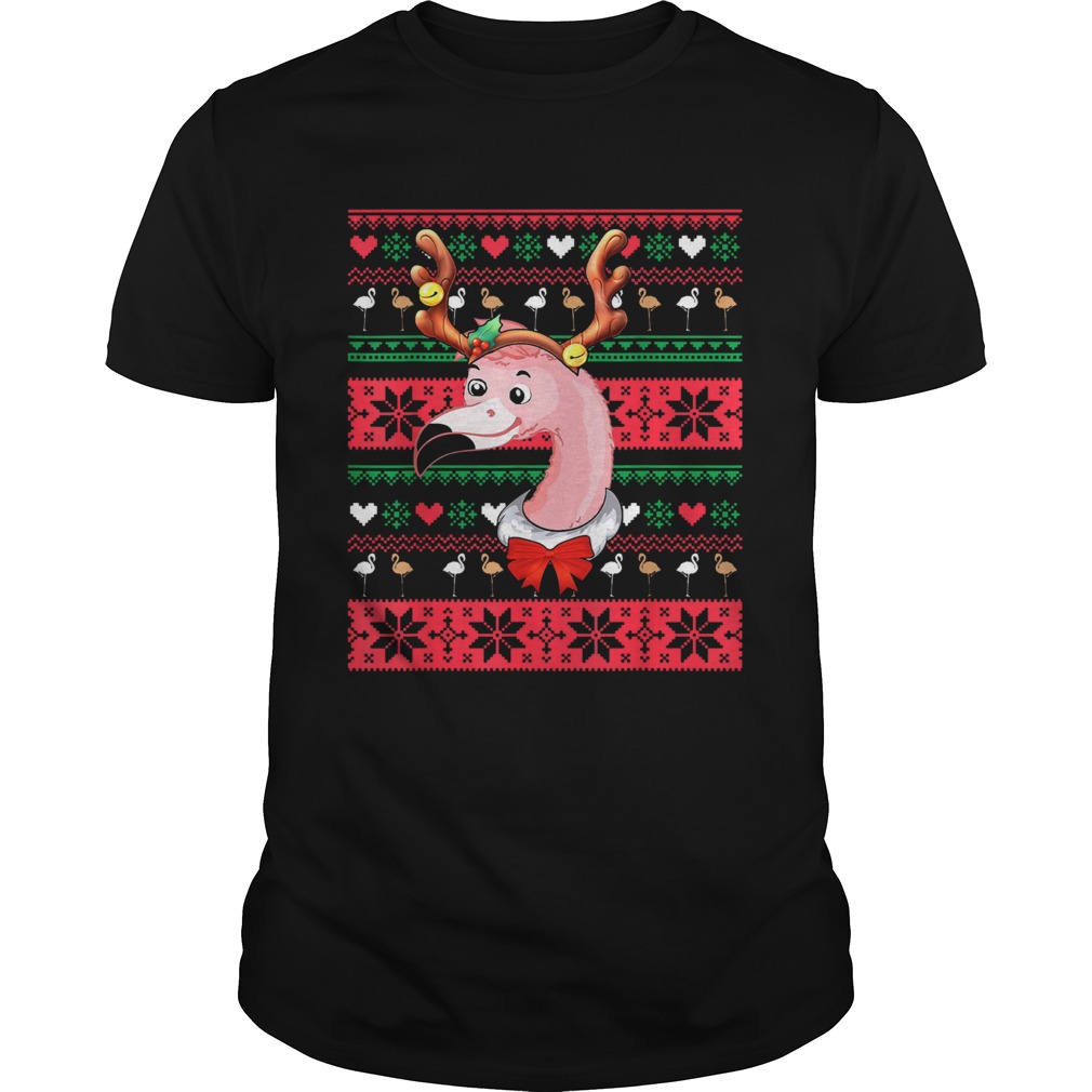 Santa Flamingo Reindeer ugly christmas shirt Santa Flamingo Reindeer ugly christmas shirt