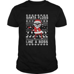 Santa Floss Like A Boss Ugly Christmas shirt
