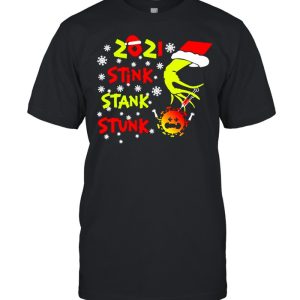 Santa Grinch Hand 2021 Stink Stank Stunk Coronavirus Christmas Sweat T-shirt