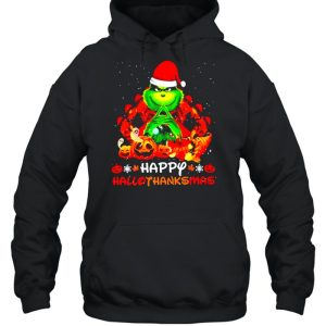 Santa Grinch Happy Hallothanksmas Halloween 2021 shirt 5