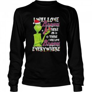 Santa Grinch I will loves Atlanta Braves here or there I will loves Atlanta Braves everywhere Christmas shirt 3