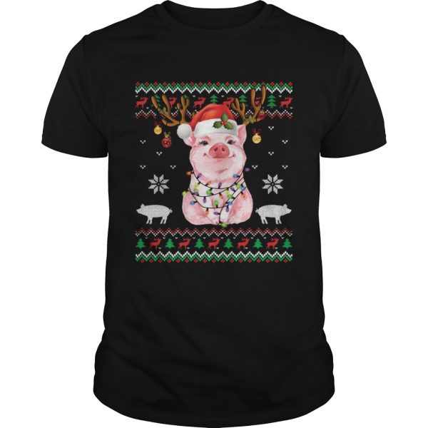 Santa Hat Pig Ugly Sweater Christmas Pig Christmas shirt