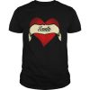 Santa Heart Tattoo Christmas Heart Tattoo shirt