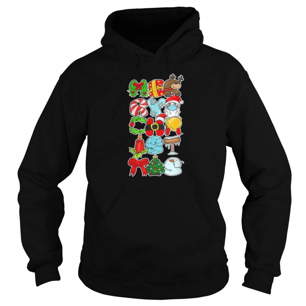 Santa In Mask Merry Christmas 2021 tshirt Santa In Mask Merry Christmas 2021 tshirt