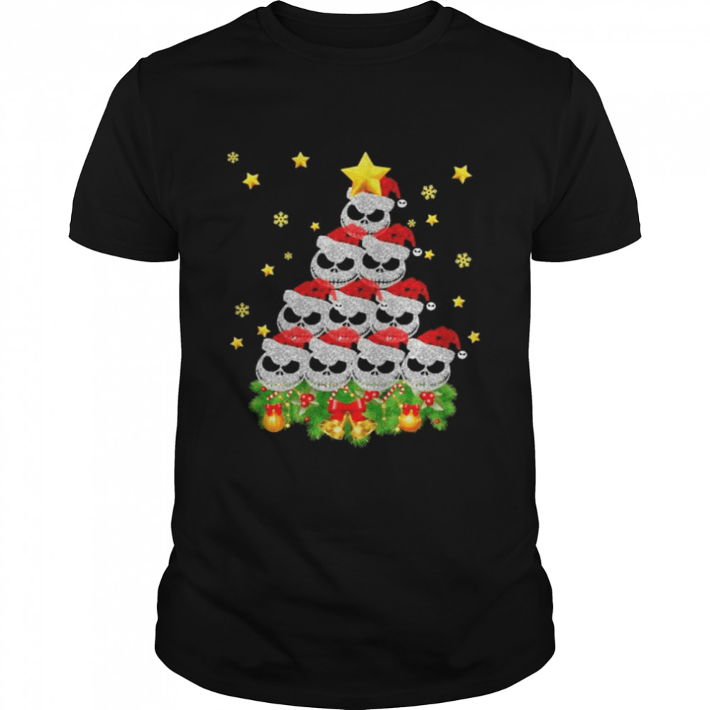 Santa Jack Skellington Diamond Tree Merry Christmas shirt Santa Jack Skellington Diamond Tree Merry Christmas shirt