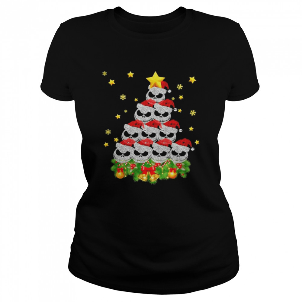 Santa Jack Skellington Diamond Tree Merry Christmas shirt Santa Jack Skellington Diamond Tree Merry Christmas shirt