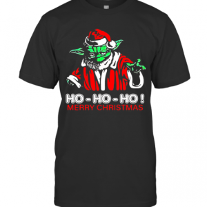 Santa Master Yoda Ho Ho Ho Merry Christmas T-Shirt