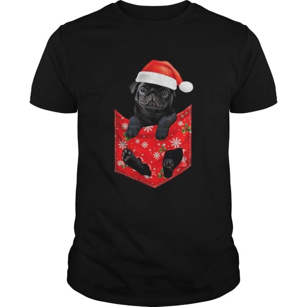 Santa Pug Merry Christmas shirt