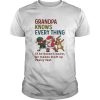 Santa Reindeer Dabbing Grandpa Knows Everything If He Doesnt Know He Makes Stuff Up Really Fast Chrismas Shirt
