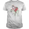 Santa Riding Saurus shirt