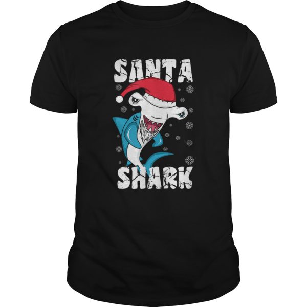 Santa Shark Funny Santa Claus Christmas Hammerhead Shark shirt