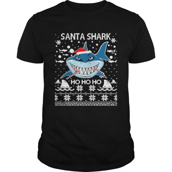 Santa Shark Ho Ho Ho shirt