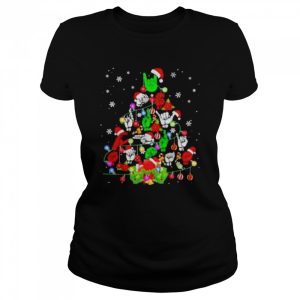 Santa Sign Language Tree Light 2021 Christmas shirt