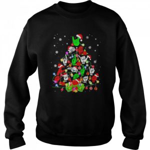 Santa Sign Language Tree Light 2021 Christmas shirt 4