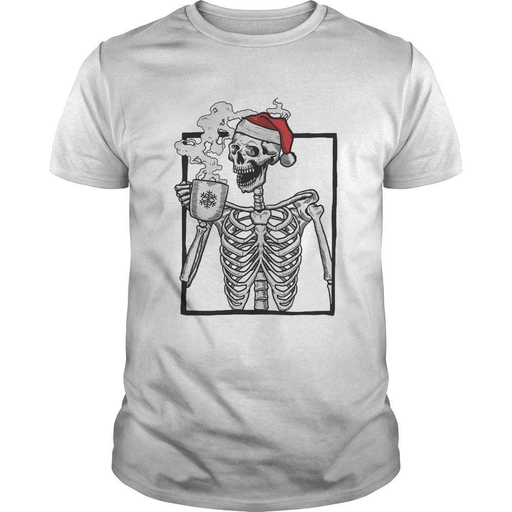 Santa Skeleton Drinking Coffee Merry Christmas shirt Santa Skeleton Drinking Coffee Merry Christmas shirt