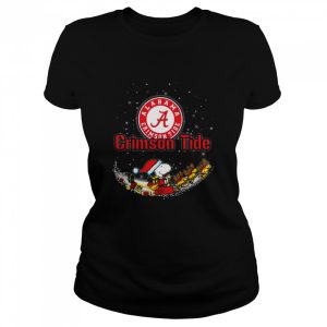 Santa Snoopy and Woodstock Alabama Crimson Tide 2021 Christmas shirt