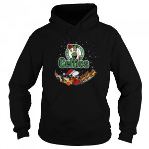 Santa Snoopy and Woodstock Boston Celtics 2021 Christmas shirt 5