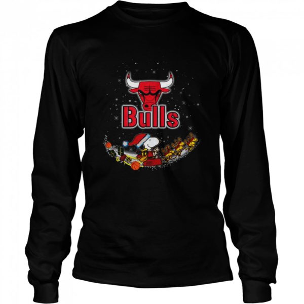 Santa Snoopy and Woodstock Chicago Bulls 2021 Christmas shirt