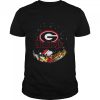 Santa Snoopy and Woodstock Georgia Bulldogs 2021 Christmas tshirt