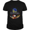 Santa Snoopy and Woodstock Golden State Warriors 2021 Christmas tshirt