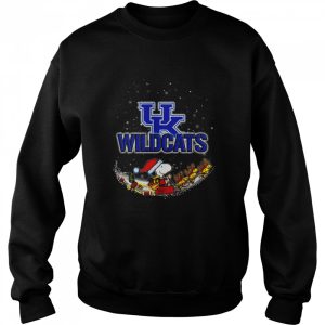 Santa Snoopy and Woodstock Kentucky Wildcats 2021 Christmas tshirt 4