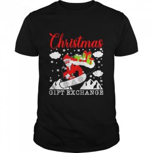 Santa Snowboarding Christmas Snowboarder Xmas Winter Sports Shirt