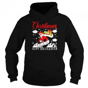 Santa Snowboarding Christmas Snowboarder Xmas Winter Sports Shirt 5