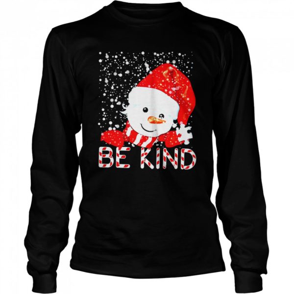 Santa Snowman Be Kind Christmas Shirt