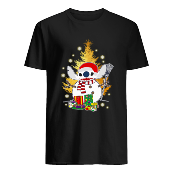 Santa Stitch Make Snowman Christmas Shirt